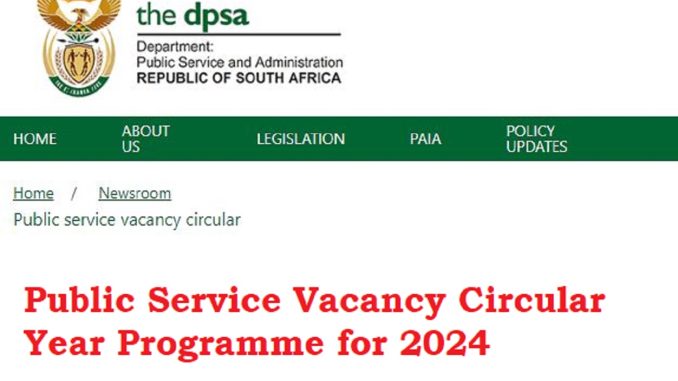 DPSA Public Service Vacancy Circular Year Programme For 2024 Out   PUBLIC SERVICE VACANCY CIRCULAR YEAR PROGRAMME 2024 Logo 678x381 