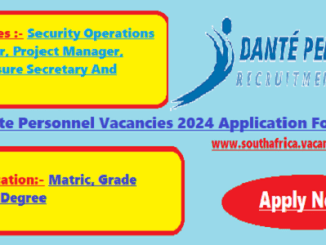 Dante Personnel Vacancies