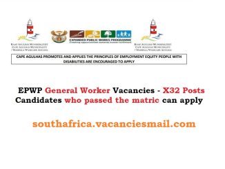 EPWP General Worker Vacancies 2024