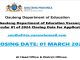 Gauteng Department of Education Vacancy Circular 01 of 2024 Closing Date for Applications