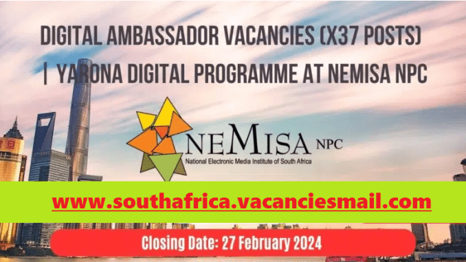 NEMISA Vacancies