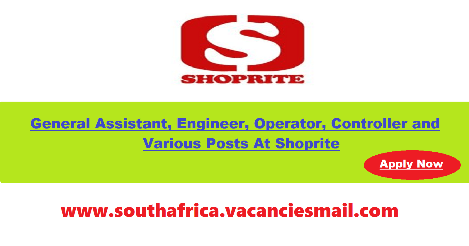 ShopRite Vacancies 2024 Requirement, Application Form