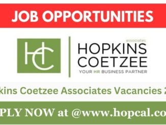 Hopcal Vacancies 2024